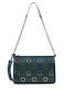 Doca Damen Tasche Schulter Petrol Blau