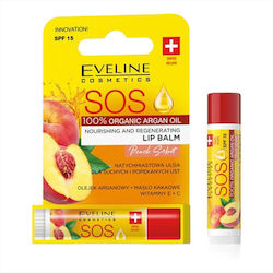Eveline Cosmetics Sos Lip Balm Peach Sorbet Spf15 4,2g Eveline Cosmetics Sos Lip Balm Peach Sorbet Spf15 4,2g