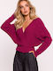 MOE Damen Langarm Pullover Pink