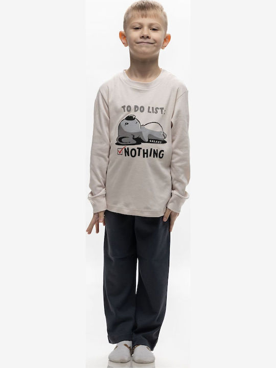 Galaxy Kids' Pajamas Winter Ecru