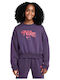 Fleece Hanorac Copii Cropped Violet Sportswear