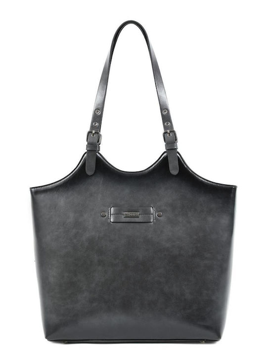 Doca Damen Tasche Schulter Schwarz