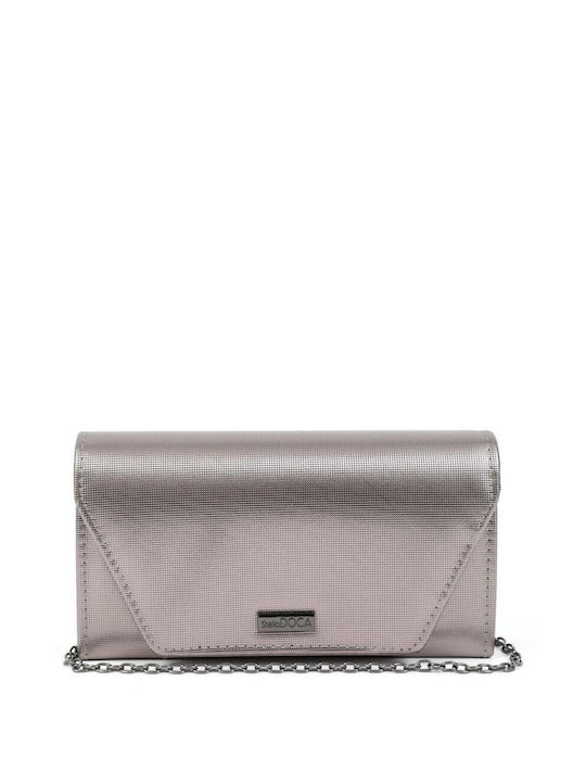 Doca Damen Tasche Hand Silber