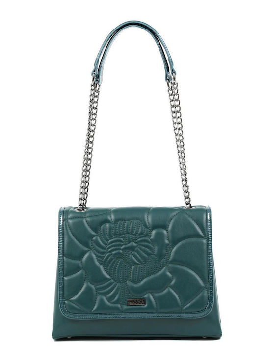 Doca Damen Tasche Schulter Petrol Blau