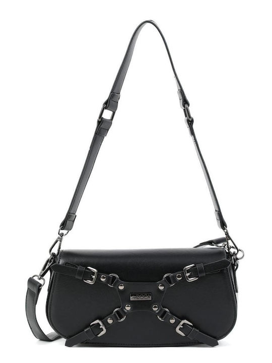 Doca Damen Tasche Schulter Schwarz