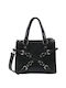 Doca Damen Tasche Hand Schwarz