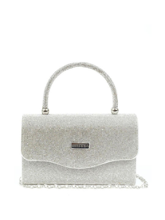 Doca Damen Tasche Hand Silber