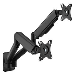 Spacetronik Wall Mounted Stand for 2 Monitors with Arm