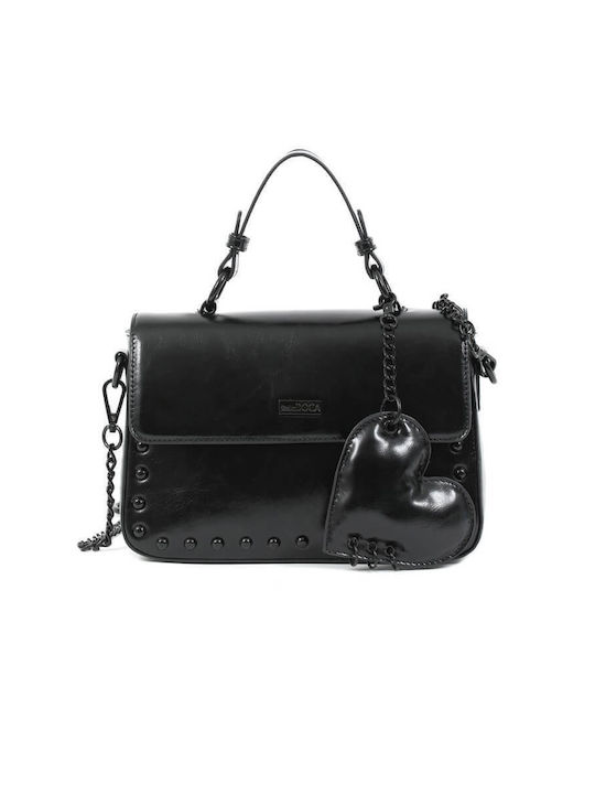 Doca Damen Tasche Schulter Schwarz