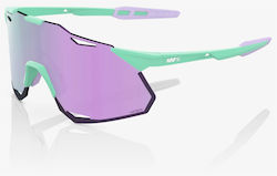 100% Cycling Glasses Hypercraft XS with Green F...