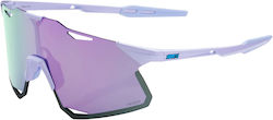 100% Cycling Glasses Hypercraft with Purple Fra...