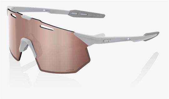 100% Fahrradbrillen Hypercraft SQ mit Gray Rahmen und Mehrfarbig Linsen
