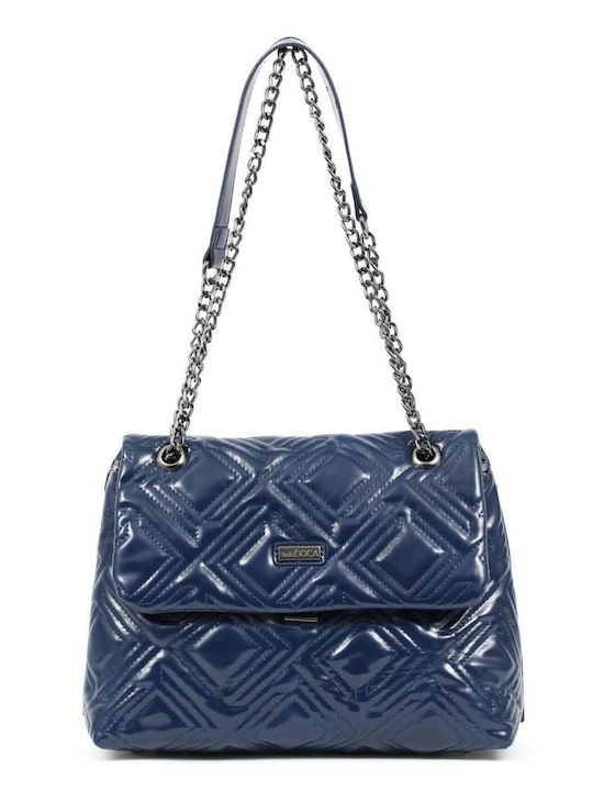 Doca Damen Tasche Schulter Blau