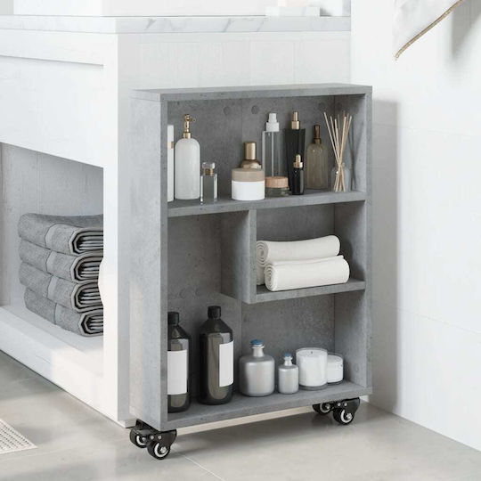 Grey Bookcase 48x13x68cm