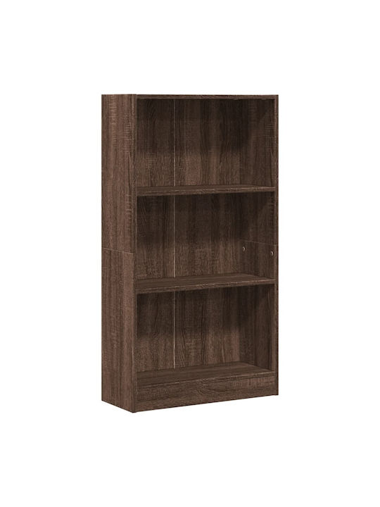 Bookcase Brown Oak 60x24x109cm