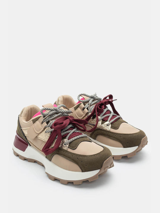 Sneakers Combination of Colors & Materials 4327203-khaki