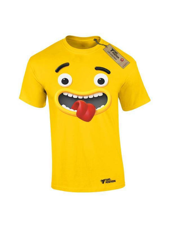 Men's Cotton T-shirt Takeposition Tweety Face Y...