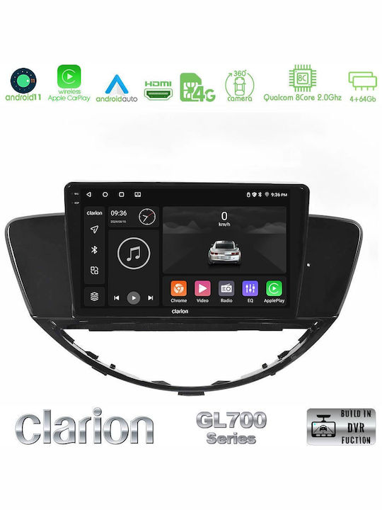 Clarion Ηχοσύστημα Αυτοκινήτου για Subaru Tribeca 2007-2014 (Bluetooth/USB/WiFi/GPS/Apple-Carplay/Android-Auto) με Οθόνη Αφής 9"