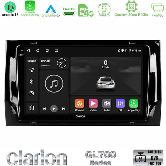 Clarion Ηχοσύστημα Αυτοκινήτου για Skoda Kodiaq (Bluetooth/USB/WiFi/GPS/Apple-Carplay/Android-Auto) με Οθόνη Αφής 10"