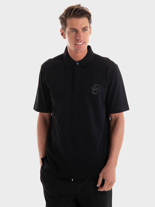 Hugo Boss Men's Short Sleeve Blouse Polo Black