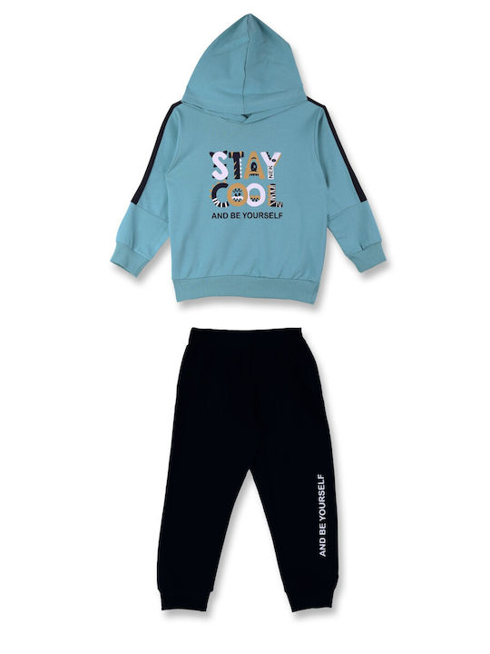 Nek Kids Wear Kids Sweatpants Set Petrol/blue