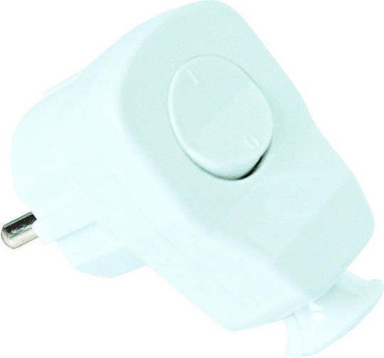 Pce 16a Ip20 Earthed Angle Plug 0-1 Connector White 9002215