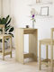Wood Table Bar Wooden Coffee 51x50x103.5cm