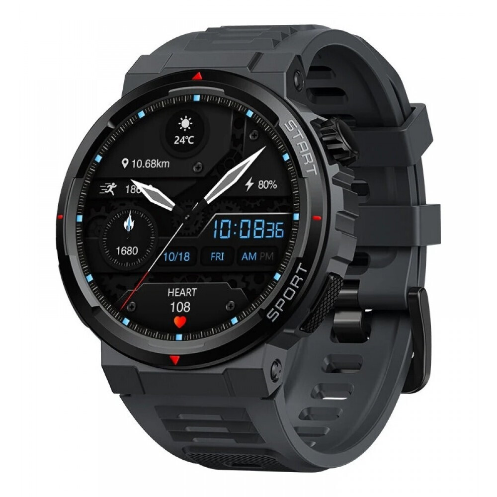 Zeblaze Ares 3 Plus 46mm Smartwatch με Παλμογράφο (Μαύρο)