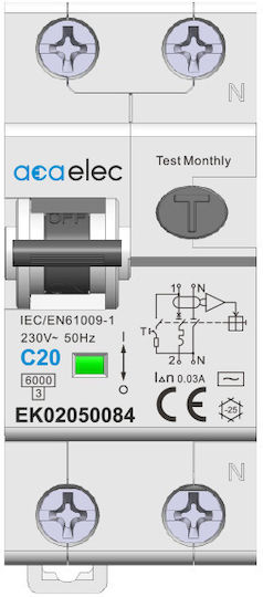 Aca Phase Earth Leakage Relay EK02050084