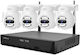 Sricam Surveillance System 4 Cameras Wireless Cameras IP 5MP with Recorder NVR
