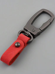 Starrydrip Keychain Leather Red Starrydrip Keychain Leather Red