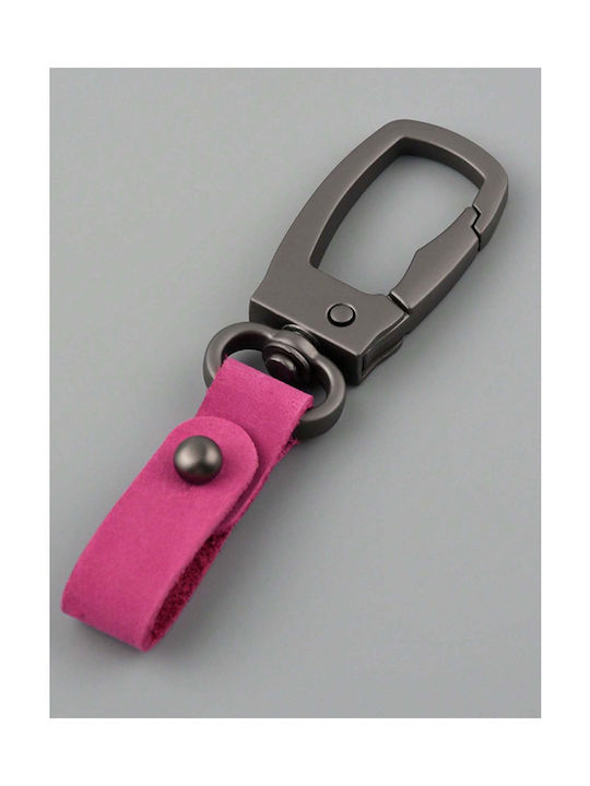 Starrydrip Leather Keychain Unisex Pink 9cm