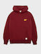Sweatshirt mit Kapuze Bordeaux