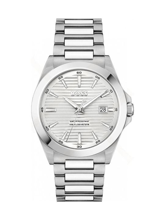 Boss Strike Ανδρικό Ρολόι 41mm Χρονογράφος Μπατ...
