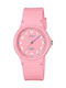 Casio Collection Γυναικείο Ρολόι 31mm Μπαταρίας με Ροζ Καουτσούκ Λουράκι