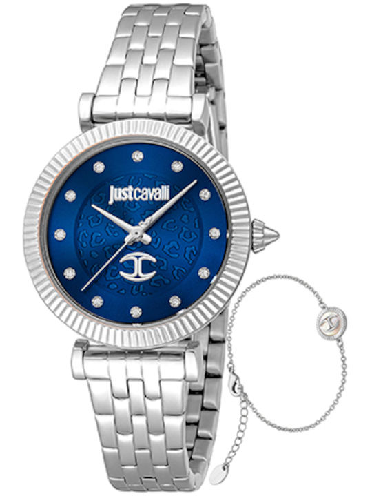 Just Cavalli Women's Watch with Silver Metal Br...
