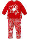 Kinder-Set mit Leggings Winter 2Stück Red