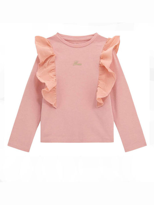 Guess Kinderhemd Langarm Rosa