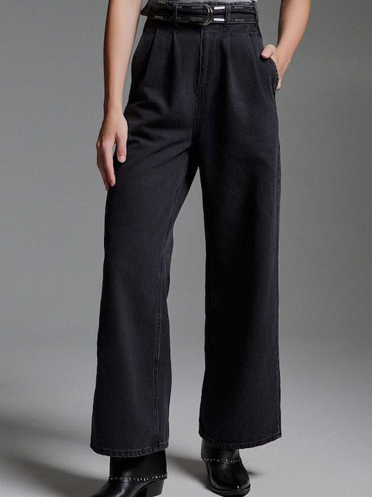 Regina Women's Jean Trousers in Regular Fit Black Denim