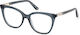 Guess Plastic Eyeglass Frame Cat Eye Blue GU501...