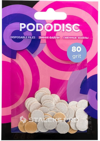 Staleks Αυτοκόλλητα Ανταλλακτικά Buffer Xs 10mm Pododisc 50 Τμχ Pdf-10-80w