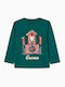 Kids Long-Sleeved Green Blouse