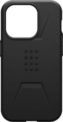 UAG Civilian Coperta din spate Silicon Rezistent Negru (iPhone 16 Pro)