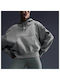 Nike Sportswear Phoenix Women's Long Hooded Fleece Sweatshirt Gray