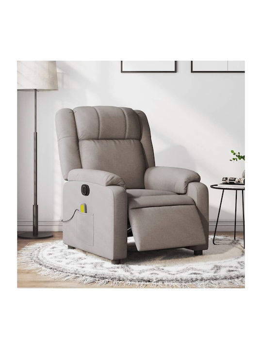 Πολυθρόνα Relax Massage με Υποπόδιο Taupe 77x95...