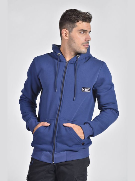 Clever Herren Sweatshirt Jacke Blau