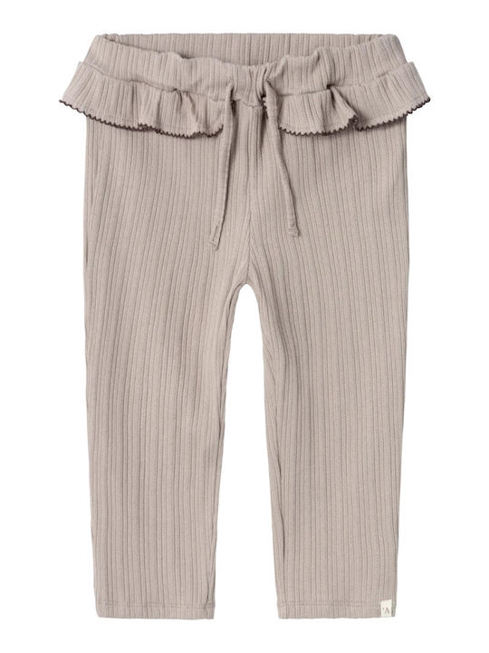 Lil' Atelier Kids Trousers Beige