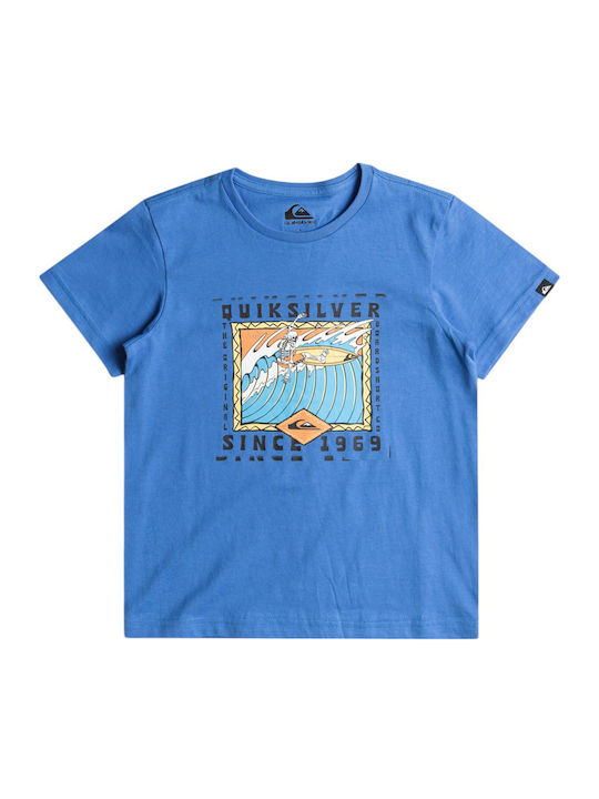 Quiksilver Tricou pentru copii Blue Retro Skull