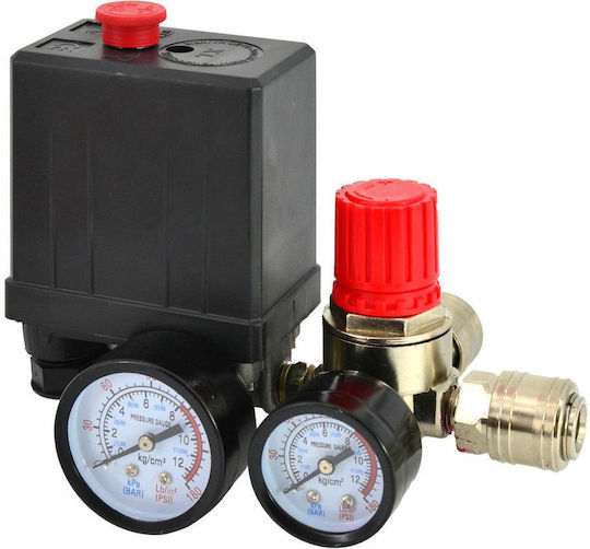 Awtools Compressor Pressure Switch 230v 2 Input 1/4"