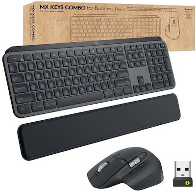 Logitech Wave Keys For Business Ασύρματο Πληκτρολόγιο Γερμανικό